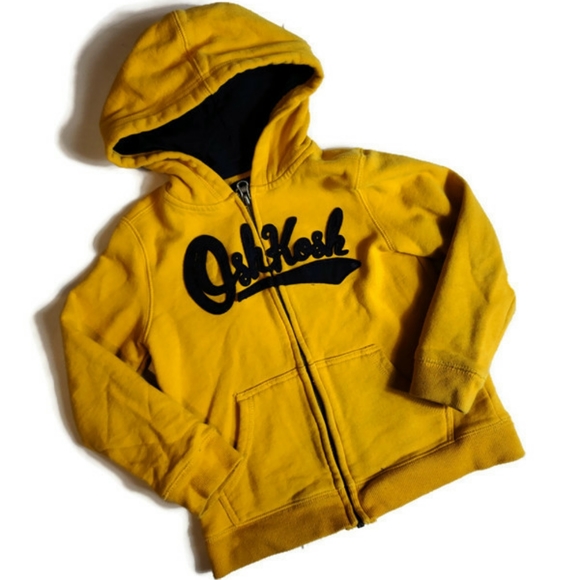 yellow zip up sweatshirt